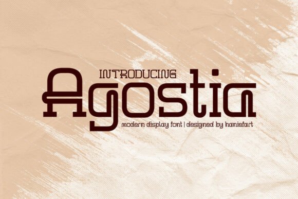 Agostia: A Display Font for Modern Web Design