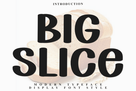 Big Slice Font for Festive Designs