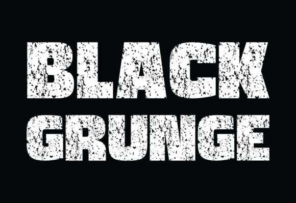 Black Grunge Font