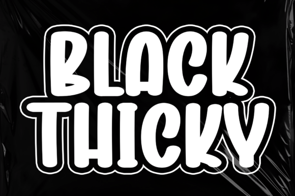 Black Thicky Font for Bold Branding