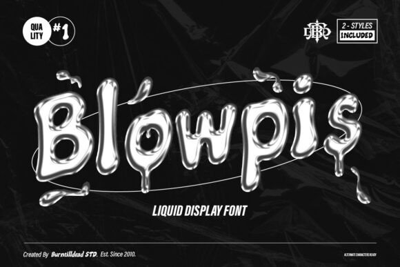 Blowpis Font: Playful Display for Creative Makers