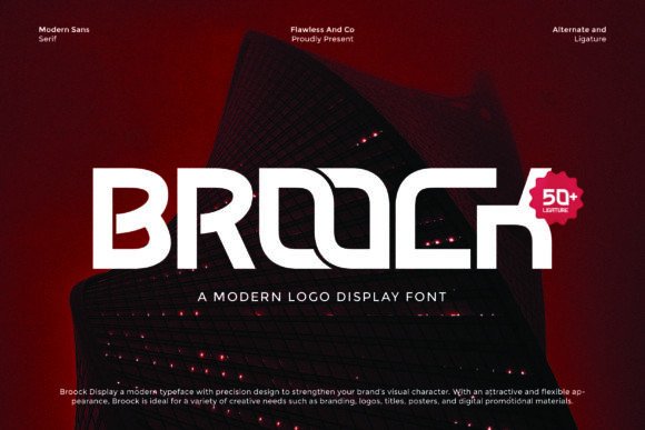 Broock Font for Creative Projects