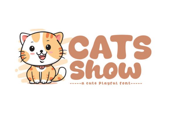 Cats Show Font for Business Design