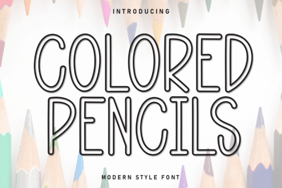Colored Pencils Font