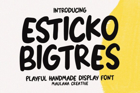 Esticko Bigtres Font