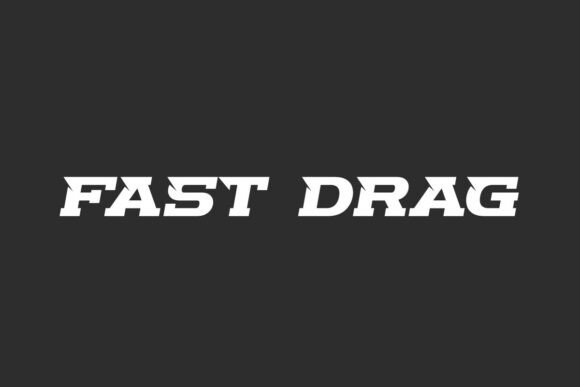 Fast Drag Font for Bold Design