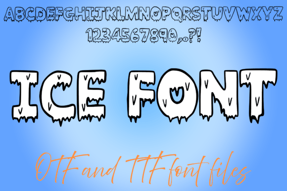 Ice Font for Creative Projects