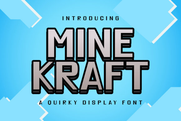 Minekraft: A Bold Font for Playful Branding