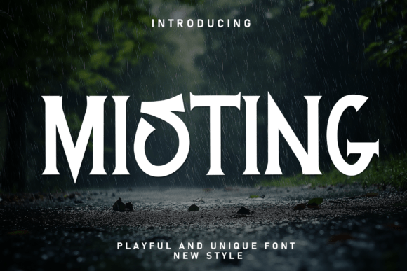 Misting Font for Creative Projects