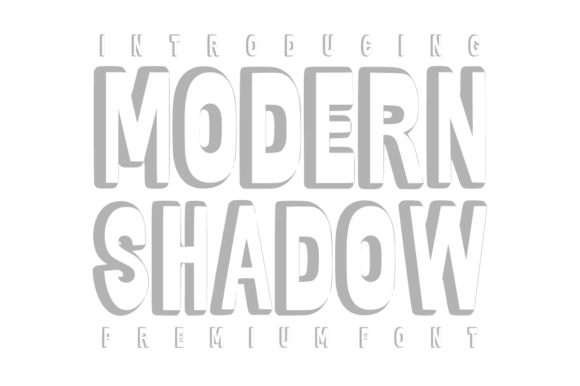 Modern Shadow Font