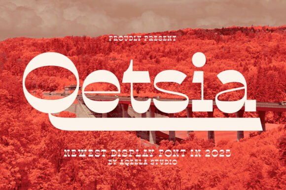 Qetsia: A Retro Display Font