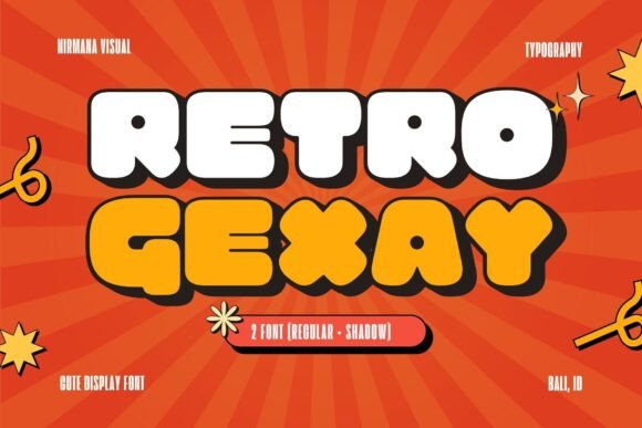 Retro Gexay Font: A Nostalgic Design Choice