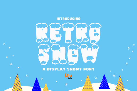 Retro Snow Font for Business Branding