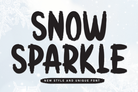 Snow Sparkle Font for Creative Makers