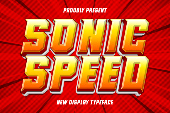 Sonic Speed Font for Creative Makers