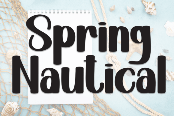 Spring Nautical Font for Creative Projects