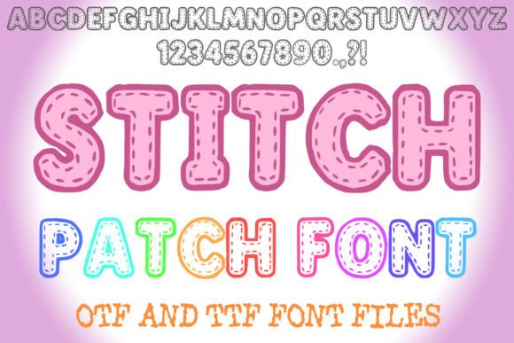 Stitch Patch Font for Creative Projects