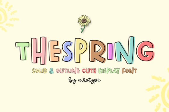The Spring Font for Visual Impact